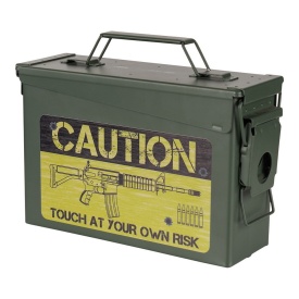 Cutie de munitie Cal. 30 mm Caution Risk - Oliv
