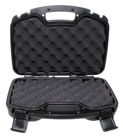 Cutie pentru pistol din plastic mare cu inchidere - Negru