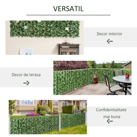 Gard artificial 2.4 x 1 m - Verde
