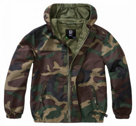 Geaca summerwindbreaker copii Brandit - Woodland