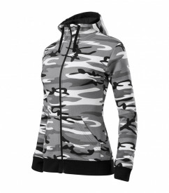 Hanorac camo zipper pentru dama - Urban