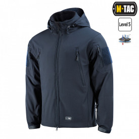Jacheta Soft shell cu fleece - Albastru