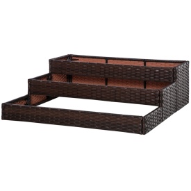 Jardiniera din ratan cu 3 niveluri pentru plante120x120x40cm