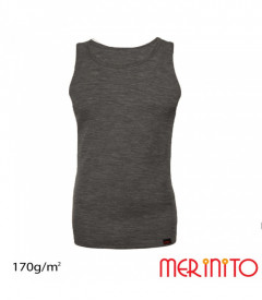 Maiou barbati Merinito 170g lana merinos - Gri
