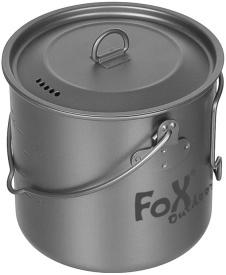 Oala Fox din titan cu capac si manere pliabile 1.1 litri