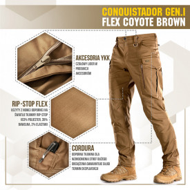 Pantaloni Conquistador Gen I Flex - Coyote