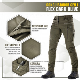 Pantaloni Conquistador Gen I Flex - Oliv