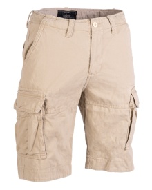 Pantaloni scurti vintage prespalati - Kaki