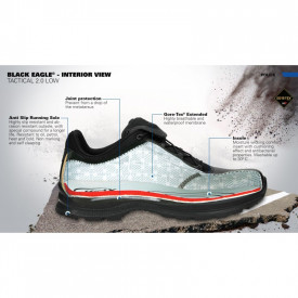 Pantofi Haix Black Eagle Tactical GTX low/black