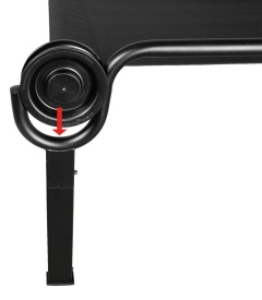 Pat pliabil Disc O Bed ONE L - Negru