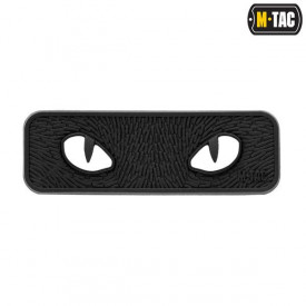 Patch Cat Eyes 3D PVC - Negru