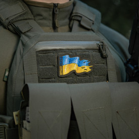 Patch M-Tac Battle Flag of Ukraine brodat 2 - Oliv