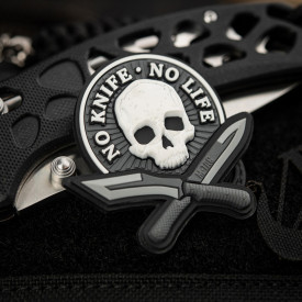 Patch M-tac No Knife - No Life 3D PVC - Negru