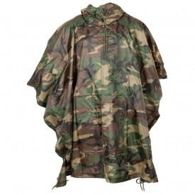 Poncho US ripstop Max Fuchs - Woodland