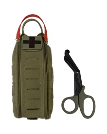 Pouch IFAK rapid cu foarfeca - Oliv