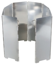 Protectie pliabila anti vant din aluminiu cca. 67 x 24 cm 8 lamele