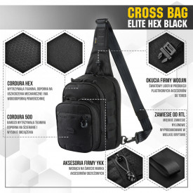 Rucsac Cross Elite Hex M-Tac - Negru
