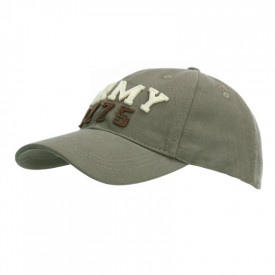 Sapca Baseball stone washed army 1775 - Oliv