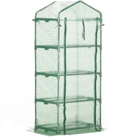 Sera pentru balcon si terasa din otel si PE 70x50x160cm - Verde