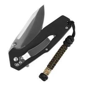 Snur cutit Temblak Scandinavian Manaz - Negru