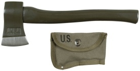 Topor american US Axe M-1910 cu teaca Repro - Oliv