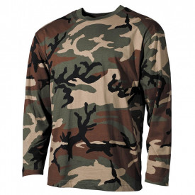 Tricou barbati maneca lunga - Woodland