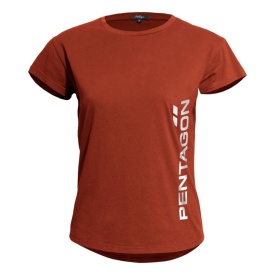Tricou dama Whisper Pentagon Vertical - Rosu