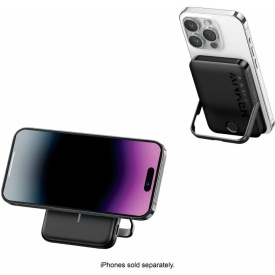 Baterie externa magnetica wireless Anker 322 MagGo, 5000 mAh, 7.5W, pentru seria iPhone 12/13/14