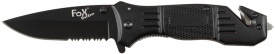 Briceag Jack cu maner metalic - Negru
