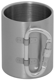 Cana termoizolanta din otel inoxidabil cu carabina pereti dubli 300 ml