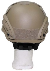 Casca US MICH 2002 din plastic ABS cu sine laterale - Coyote