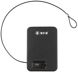 Cutie de siguranta neagra din metal cu incuietoare cu cifru - Negru