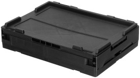 Cutie pliabila din plastic 20 l - Negru