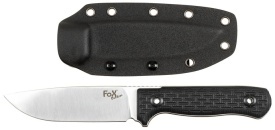 Cutit Bushcraft cu teaca Kydex - Negru