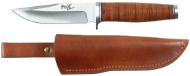 Cutit Pathfinder Ranger 11 cu maner din piele si teaca - Maro