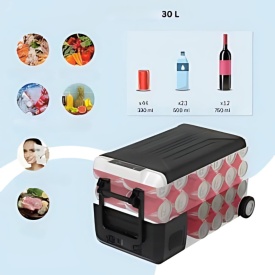 Frigider auto cu compresor smart cooler, cu bluetooth si roți, capacitate 30L