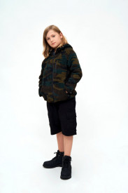 Hanorac teddyfleecejacket copii Brandit - Woodland