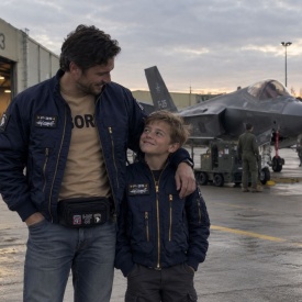 Jacheta de aviator F-35 pentru copii - Navy