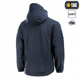 Jacheta Soft shell cu fleece - Albastru