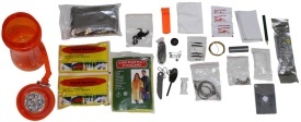 Kit de supravietuire Extreme 34 de piese - Portocaliu
