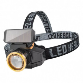 Lanterna de cap, PYRAMID®, 800 lumeni, incarcare solara, senzor miscare, zoom, pescuit, service auto, electricieni, L102