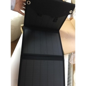 Panou solar 18V - 40W, pliabil, portabil, cu 2 porturi USB + port USB tip C + Cablu DC