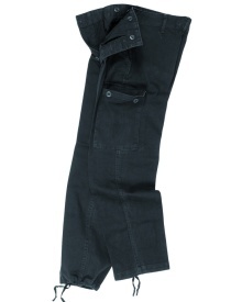 Pantaloni Moleskin Prespalati - Negru