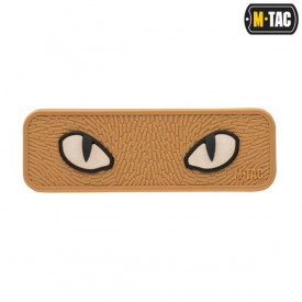 Patch Cat Eyes 3D PVC - Coyote