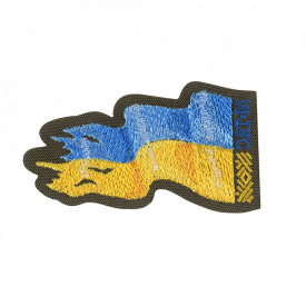 Patch M-Tac Battle Flag of Ukraine brodat - Oliv