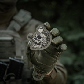 Patch M-Tac SORRY brodat - Oliv