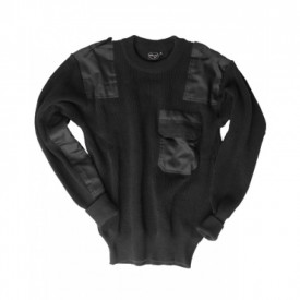 Pulover militar BW poliacril - Negru
