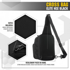 Rucsac Cross Elite Hex M-Tac - Negru