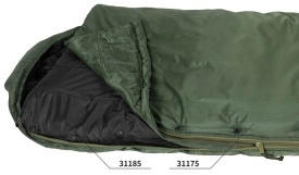 Sac de dormit modular GI componenta interioara - Negru