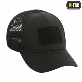 Sapca tactica M-Tac baseball cu velcro si plasa - Negru